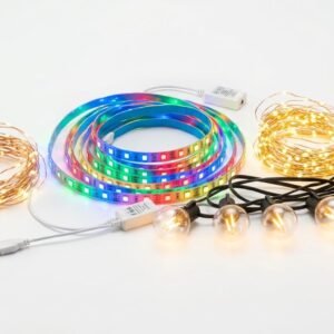 4-in-1 Smart LED Decor Lights Combo - RGB + Fairy + Globe + Strip 33% off