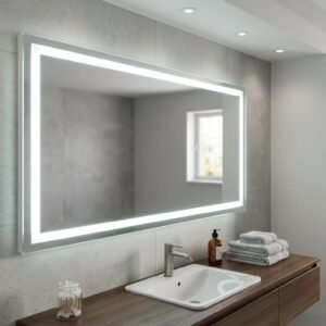 LED Bathroom Mirror - Frameless Backlit Vanity Mirror with Cool White Light 28% off